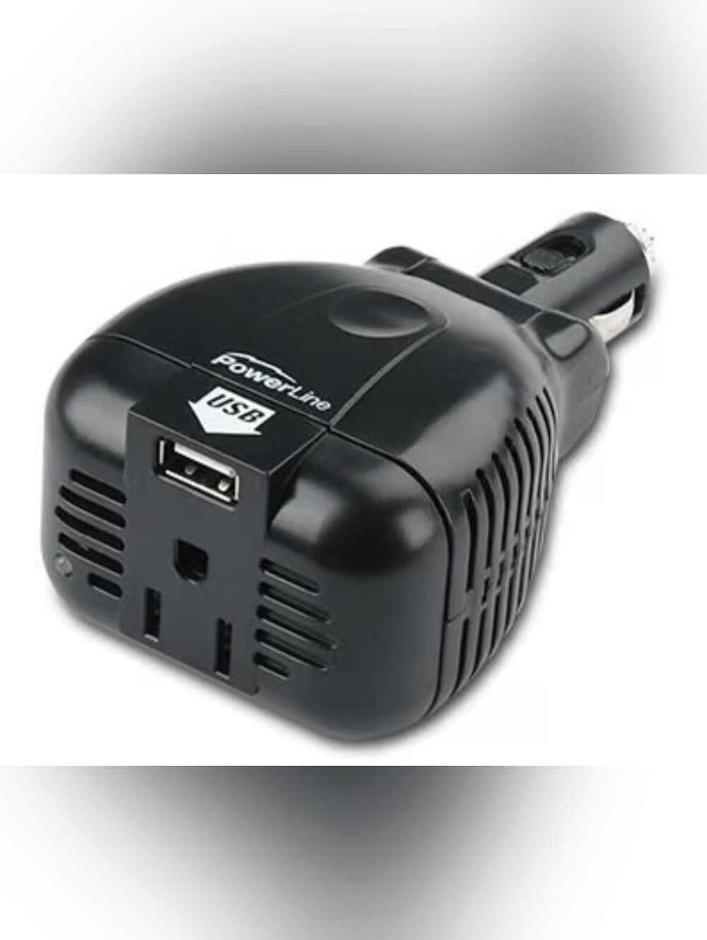 PowerLine USB Car Power Inverter - Black